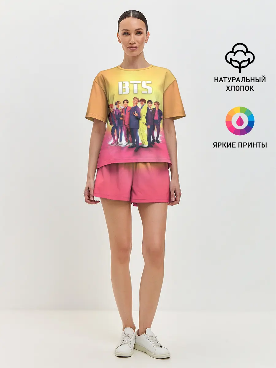 Женская пижама с шортами / BTS