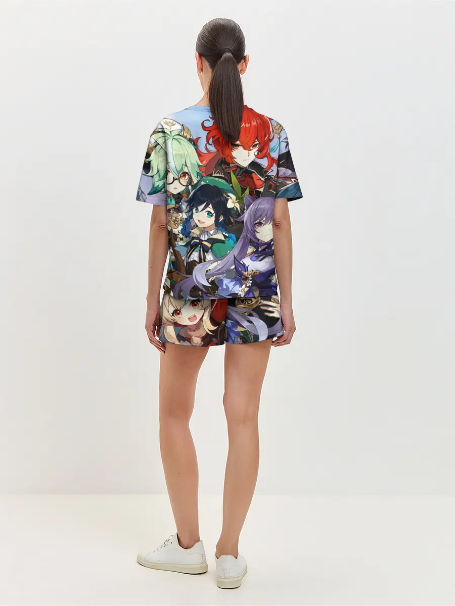 Женская пижама с шортами / Персонажи Genshin Impact