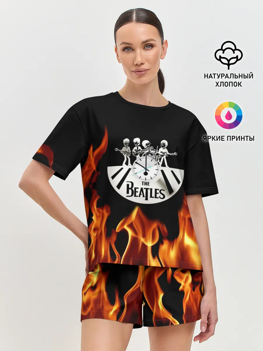 Женская пижама с шортами / The Beatles