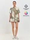 Женская пижама с шортами / ВИНТАЖНАЯ КАРТА