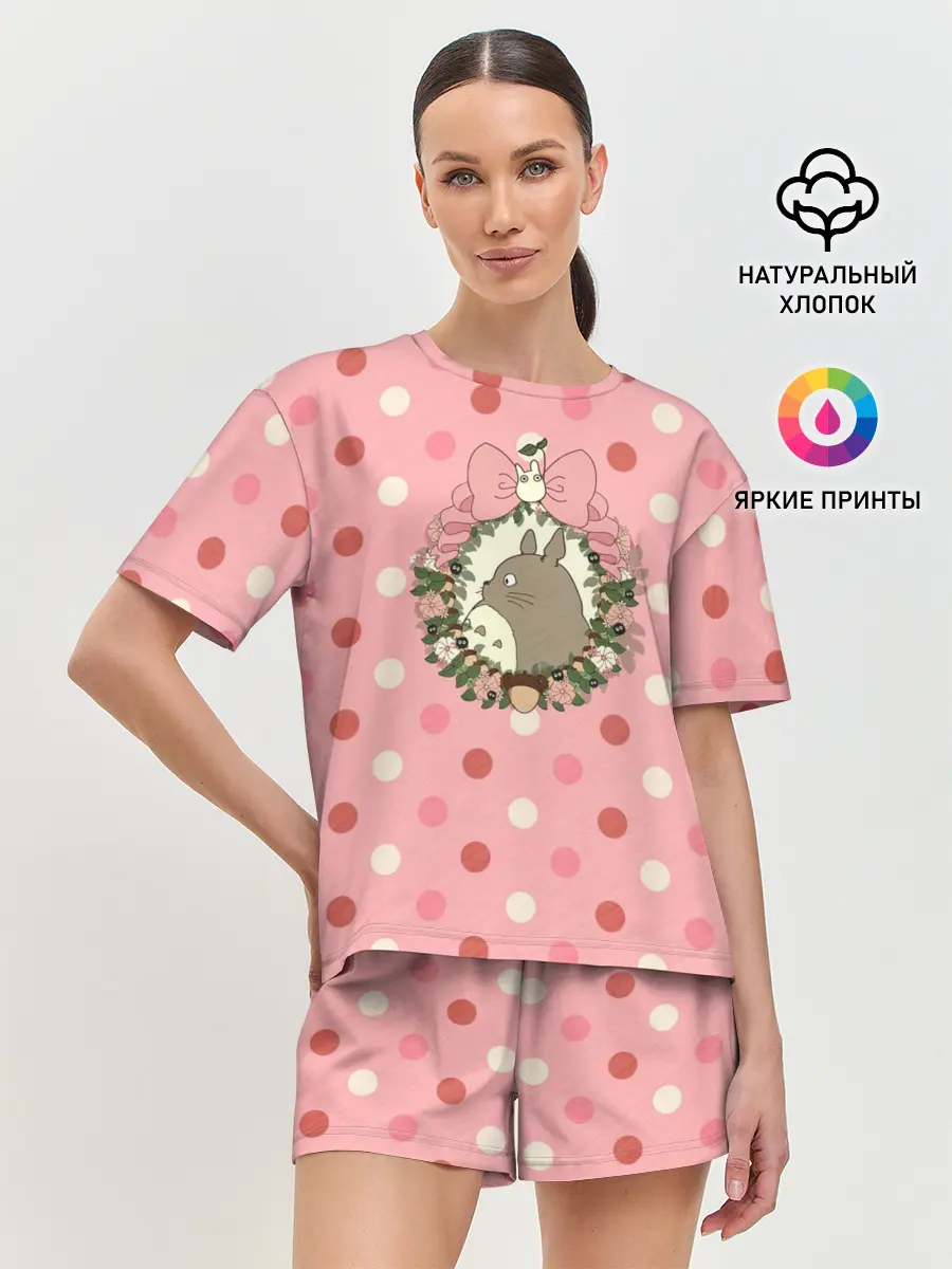 Женская пижама с шортами / Тоторо