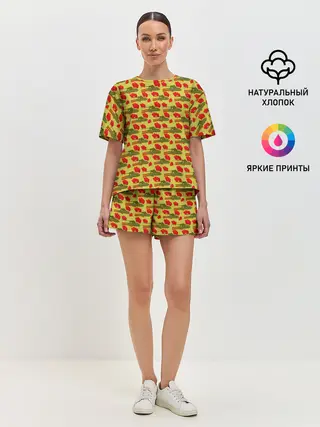 Женская пижама с шортами / День Защитника Отечества