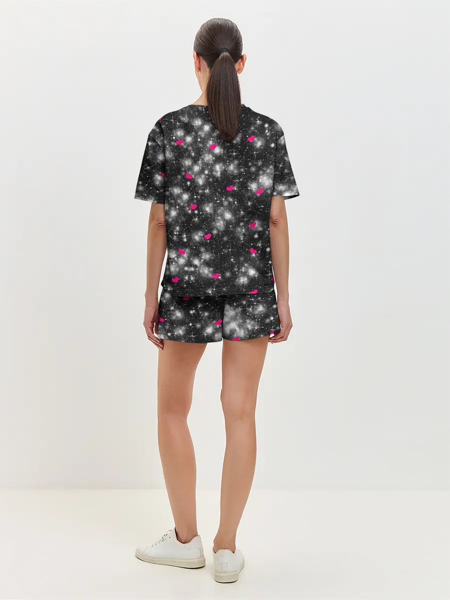 Женская пижама с шортами / Кошачья Любовь