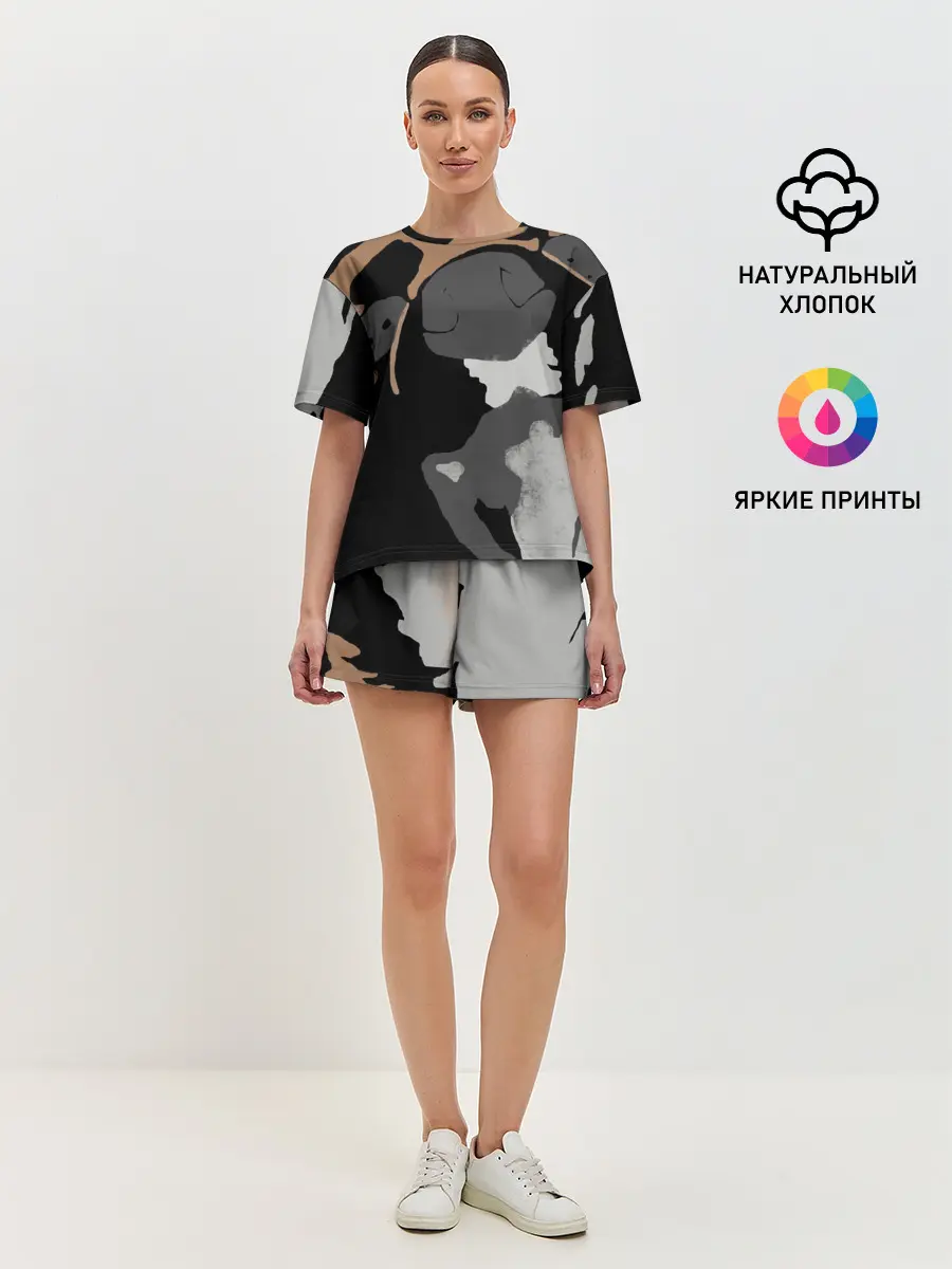 Женская пижама с шортами / Shiba Inu