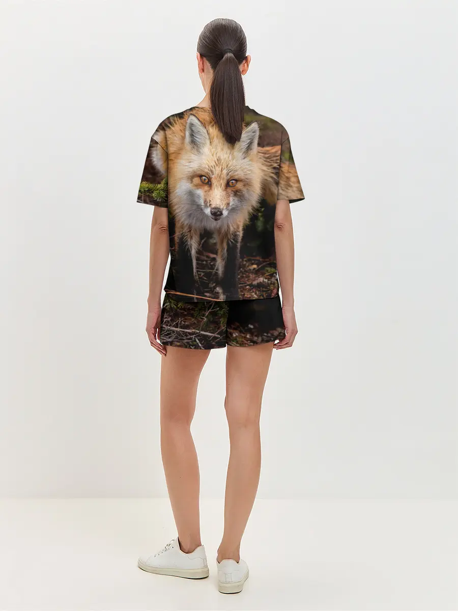 Женская пижама с шортами / Лиса