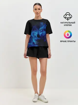 Женская пижама с шортами / Волк Вселенная