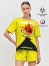 Женская пижама с шортами / Киберпанк 2077 + Киану на спине