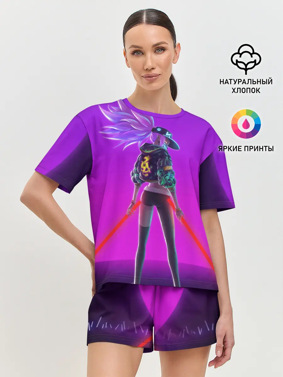 Женская пижама с шортами / KDA Akali