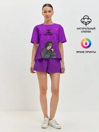 Женская пижама с шортами / Big Baby Tape Benzo Gang