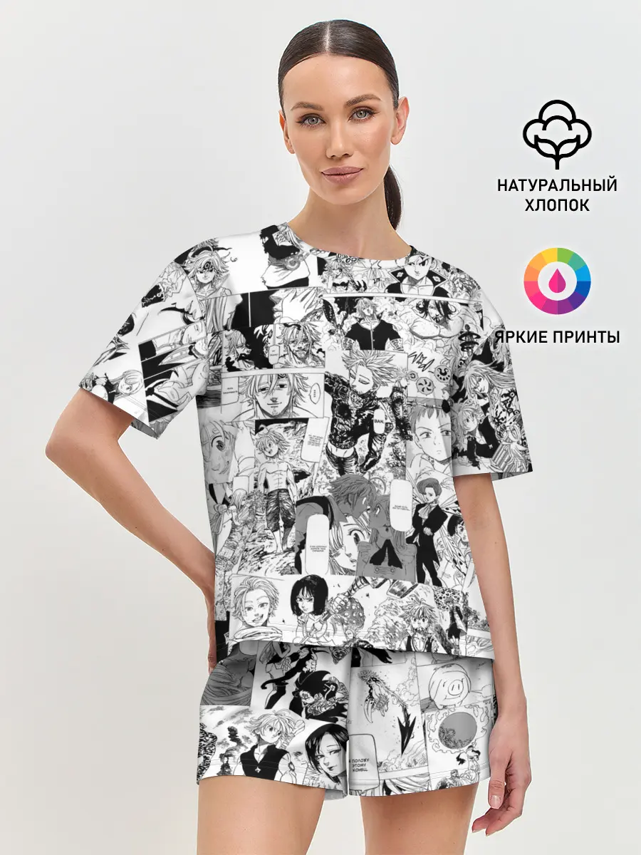 Женская пижама с шортами / Семь смертных грехов