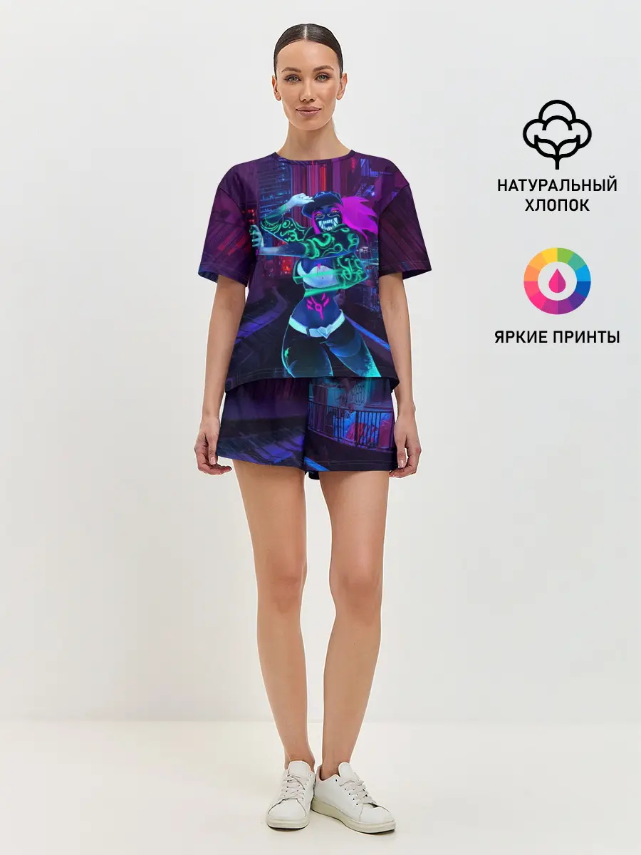 Женская пижама с шортами / KDA Akali