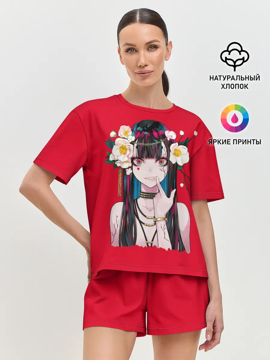 Женская пижама с шортами / Тяночка