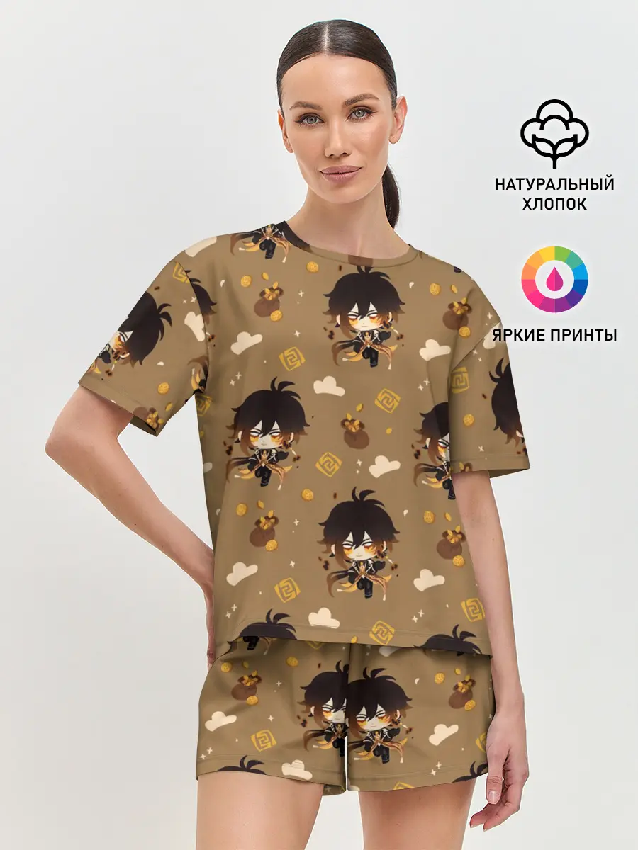 Женская пижама с шортами / Чиби Чжун Ли