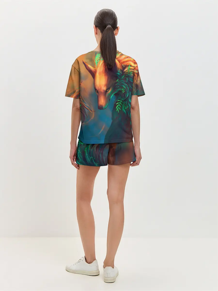 Женская пижама с шортами / Волшебная лиса