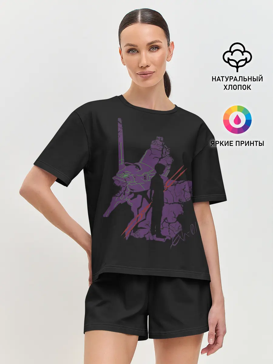 Женская пижама с шортами / Евангилион