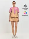 Женская пижама с шортами / Мороженое Рожок