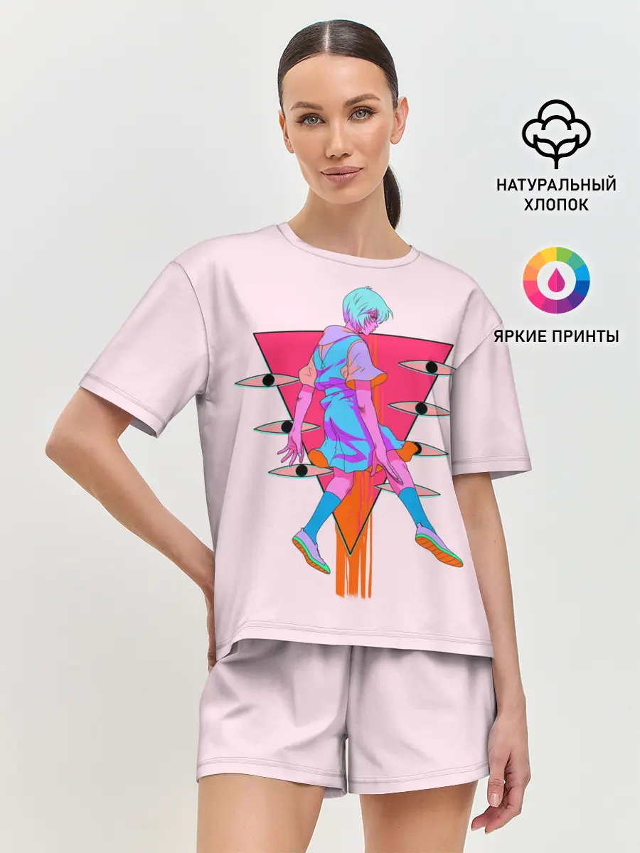 Женская пижама с шортами / Евангилион