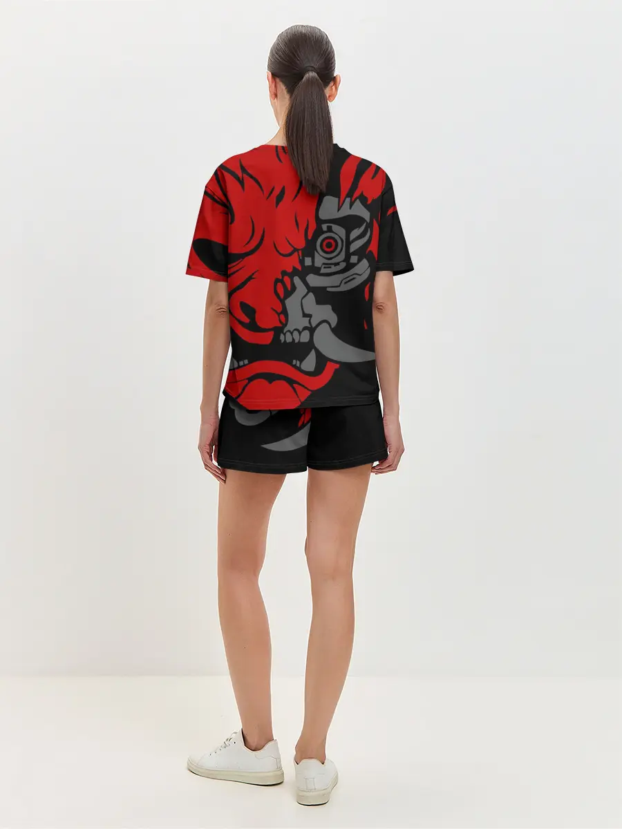 Женская пижама с шортами / CyberPunk 2077 | SAMURAI KEANU