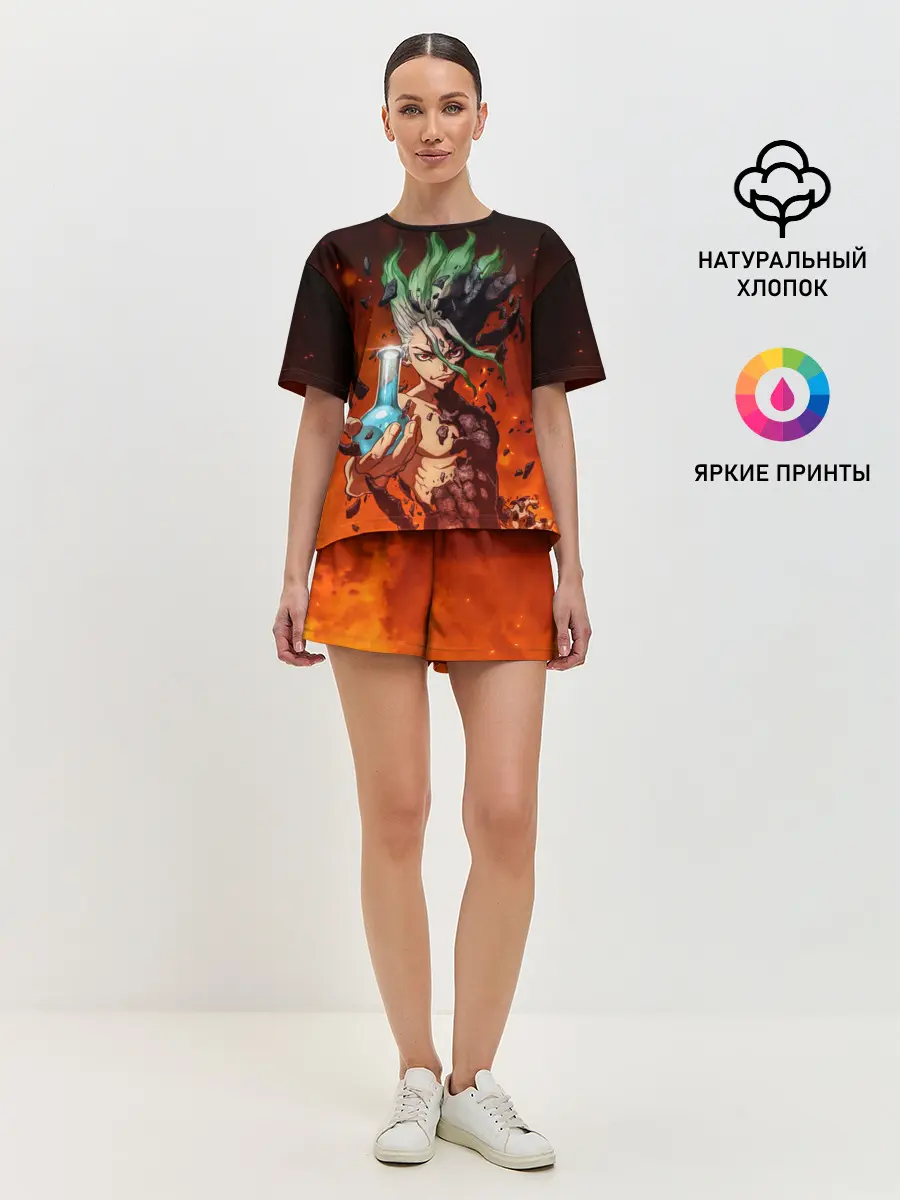 Женская пижама с шортами / Доктор Стоун