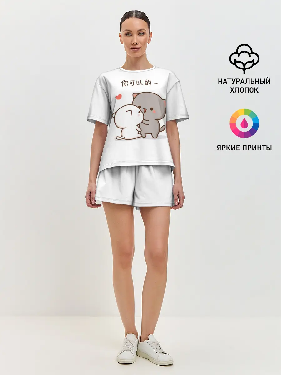 Женская пижама с шортами / Любовь. Kitty