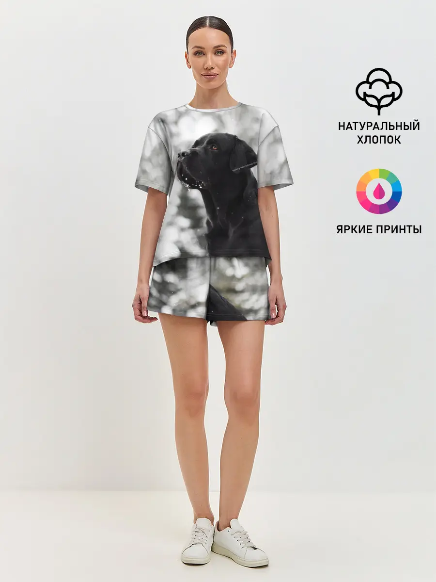 Женская пижама с шортами / Лабрадор Марк