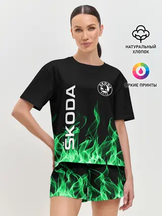 Женская пижама с шортами / SKODA