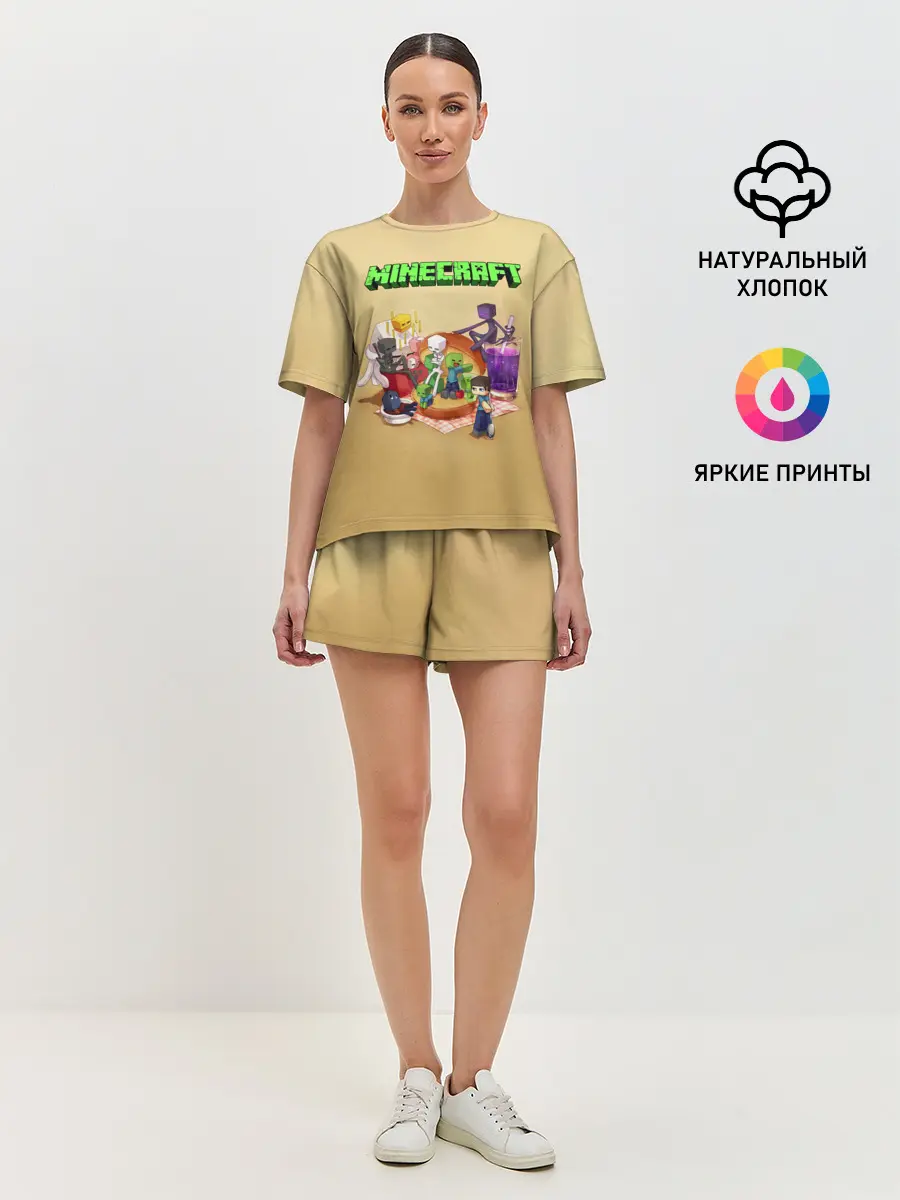 Женская пижама с шортами / Minecraft