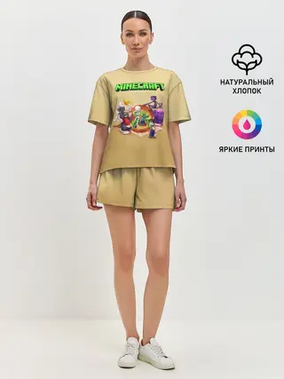 Женская пижама с шортами / Minecraft