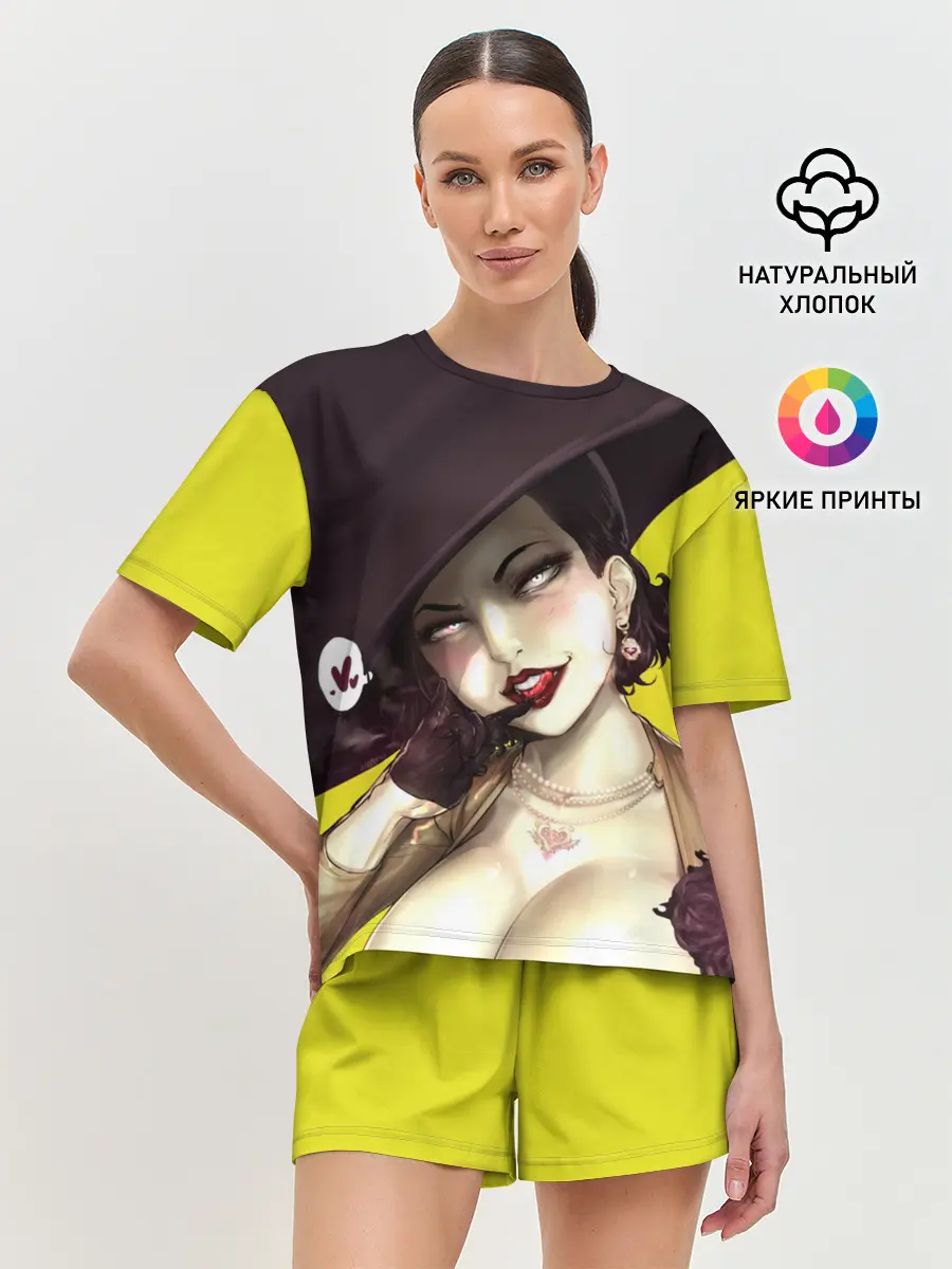 Женская пижама с шортами / РЕЗИДЕНТ ИВЕЛ ДЕРЕВНЯ