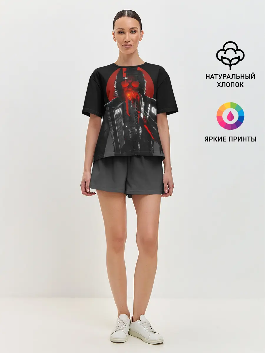 Женская пижама с шортами / Cyberpunk 2077 | Джонни