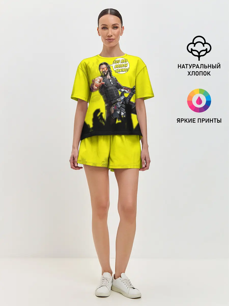 Женская пижама с шортами / Cyberpunk 2077 | Breathtaking