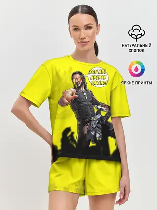 Женская пижама с шортами / Cyberpunk 2077 | Breathtaking