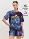 Женская пижама с шортами / CS GO Blue smoke