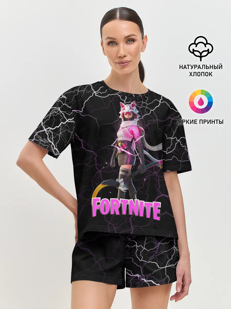 Женская пижама с шортами / Vi Fox Fortnite