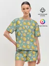 Женская пижама с шортами / Lemon