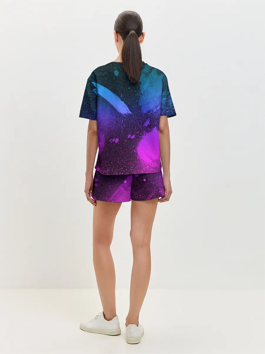 Женская пижама с шортами / LAND ROVER NEON