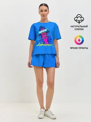 Женская пижама с шортами / Cyberpunk 2077