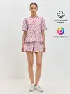 Женская пижама с шортами / Клубничка