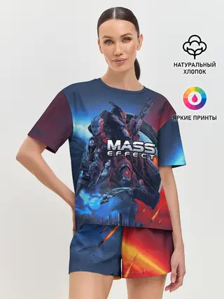 Женская пижама с шортами / Mass EFFECT Legendary ed