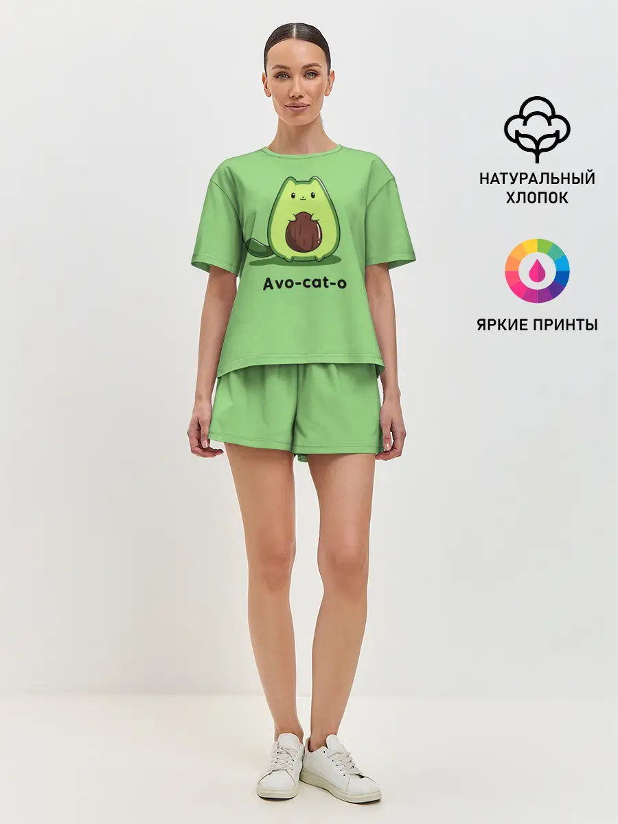 Женская пижама с шортами / Avo - cat - o
