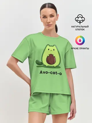 Женская пижама с шортами / Avo - cat - o