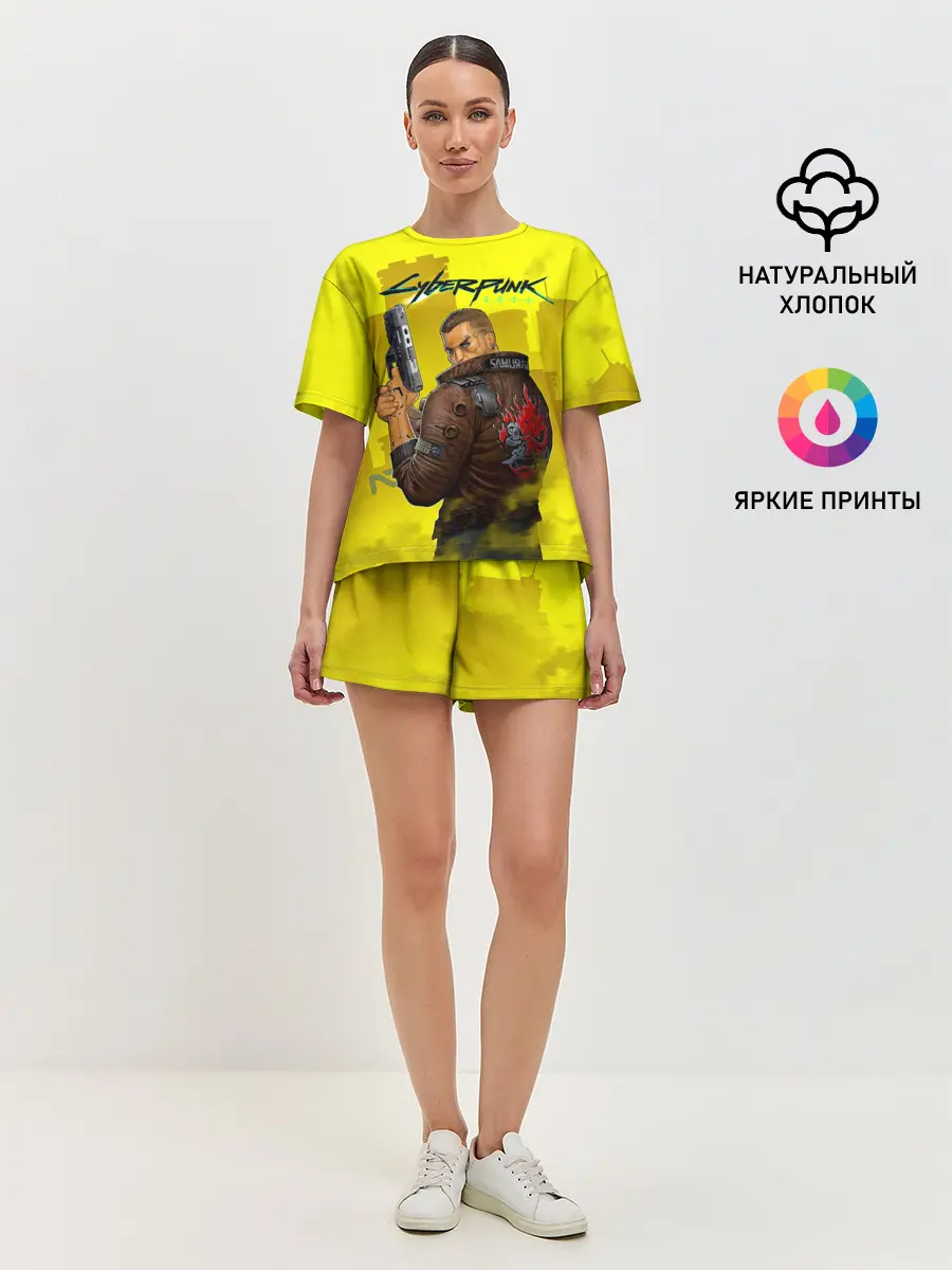 Женская пижама с шортами / Cyberpunk 2077