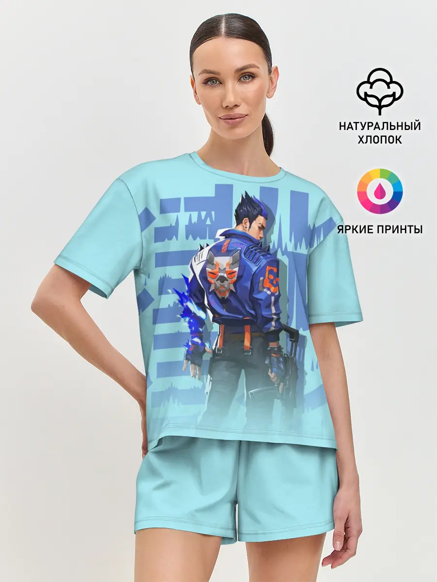 Женская пижама с шортами / ВАЛОРАНТ