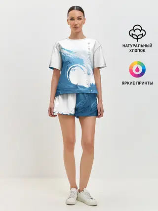 Женская пижама с шортами / WAVE | ВОЛНЫ