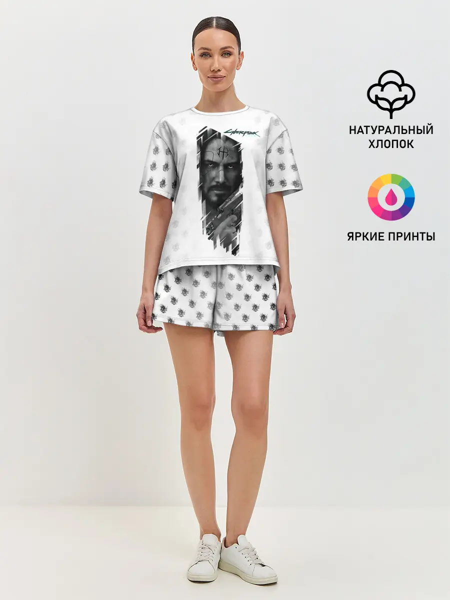 Женская пижама с шортами / Cyberpunk 2077