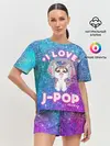 Женская пижама с шортами / I Love Cat Pop