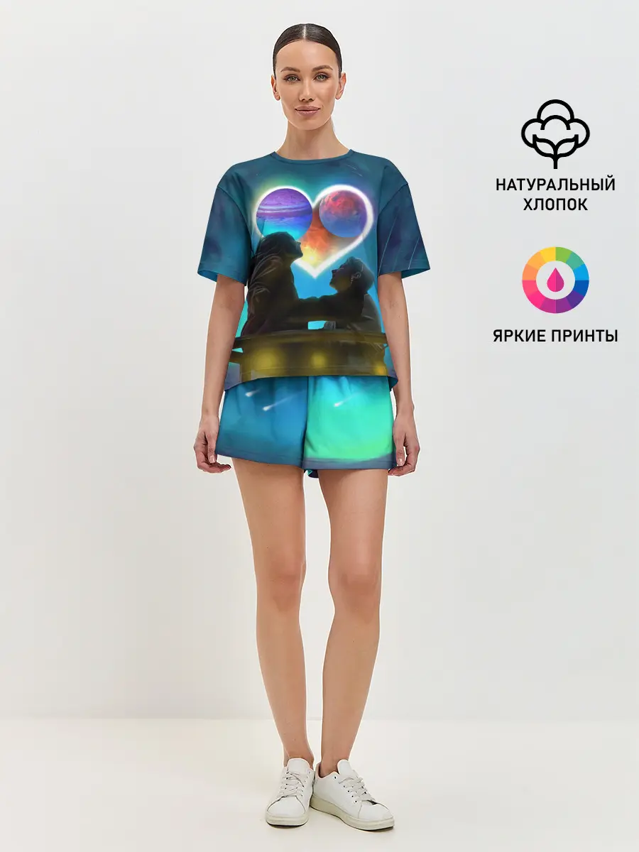 Женская пижама с шортами / Ваня Дмитриенко Венера-Юпитер