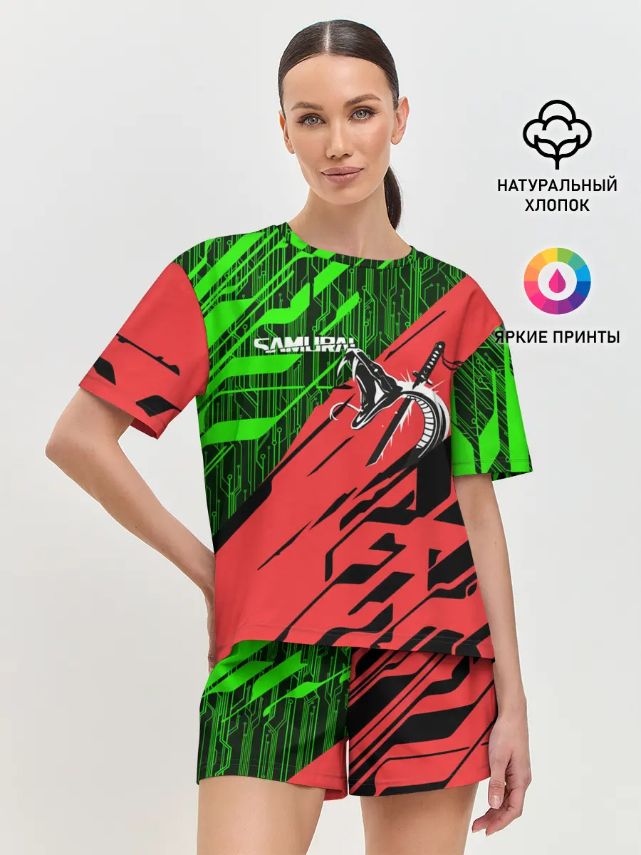 Женская пижама с шортами / CYBERPUNK 2077