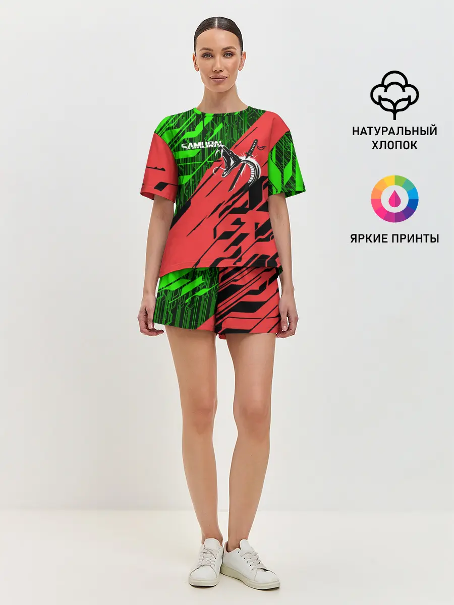 Женская пижама с шортами / CYBERPUNK 2077