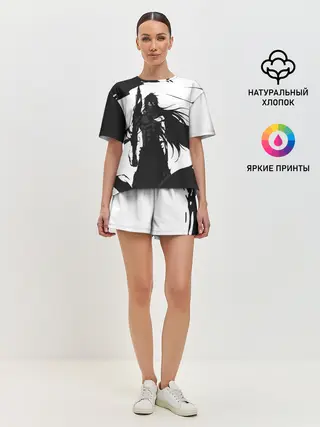 Женская пижама с шортами / Bleach black & white